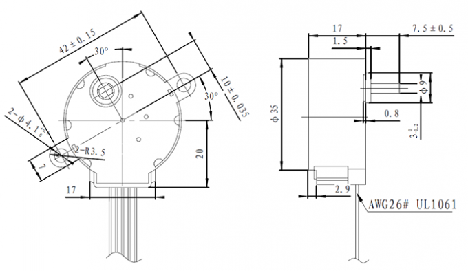 35BYJ46 5 Unipolar 35mm μόνιμος μαγνήτης γραμμών Stepper ΠΡΩΘΥΠΟΥΡΓΟΥ κιβώτιο ταχυτήτων μηχανή 0