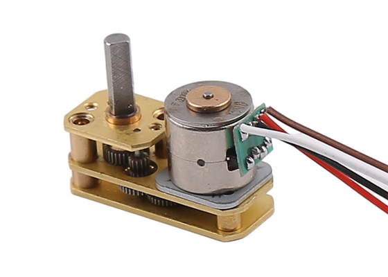 Stepper σκουληκιών 10mm μίνι συνδεμένη οριζόντια σωστή γωνία 2 μηχανών 5V φάση