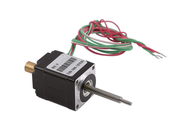 NEMA 8 20mm υβριδική Stepper μηχανή 1,8 γωνία βημάτων με το τρέξιμο μέσω του άξονα βιδών μολύβδου